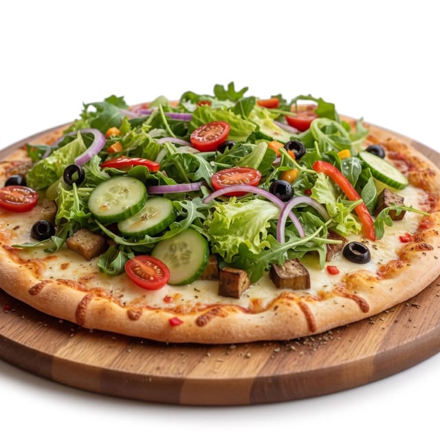 Salad Pizza.