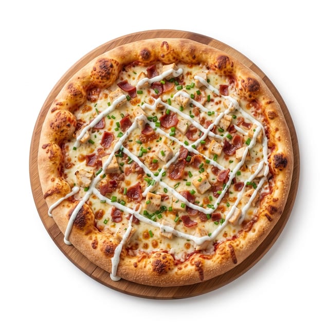 Chicken Bacon Ranch Pizza.