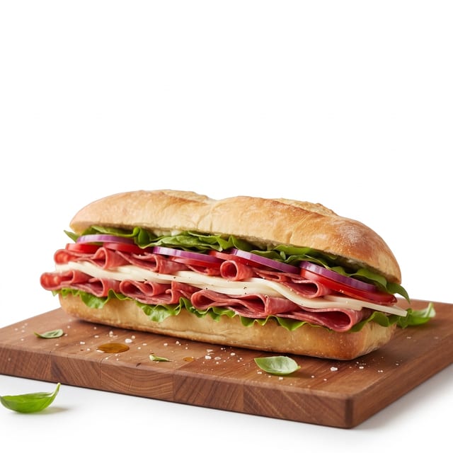 Salami & Cheese Sub.