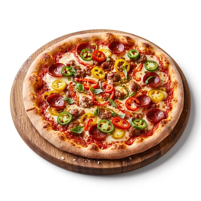 Hot Peppers Pizza.