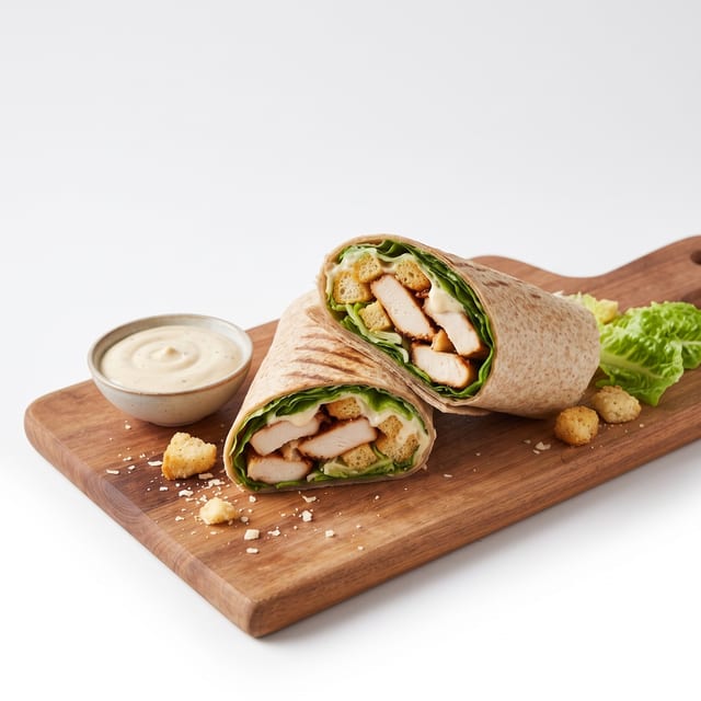 Grilled Chicken Caesar Wrap.