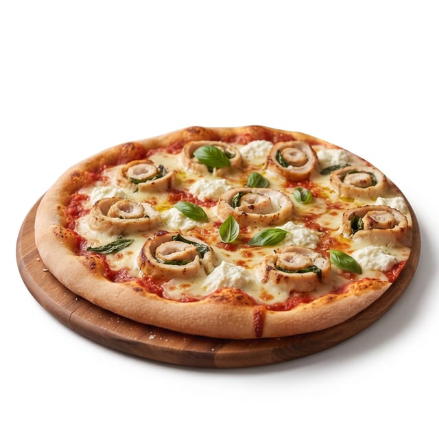 Chicken Rollatini Pizza.