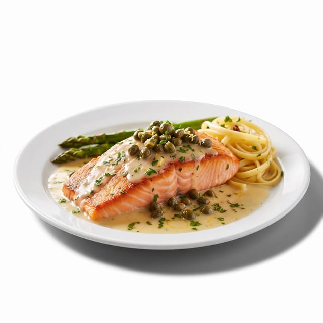 Salmon Piccata.