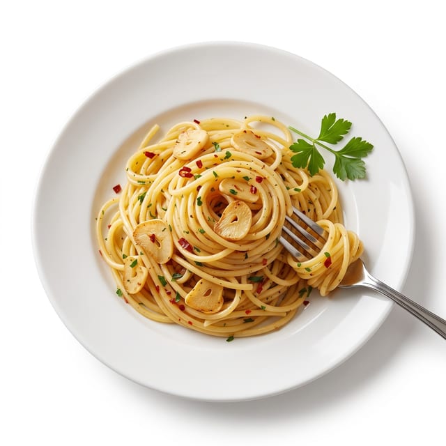 Pasta with Garlic & Oil.
