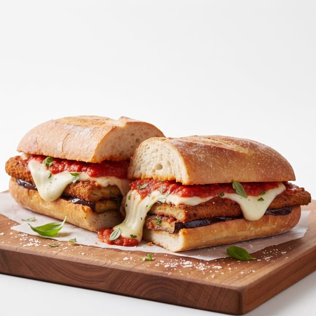 Eggplant Parmigiana Sub.