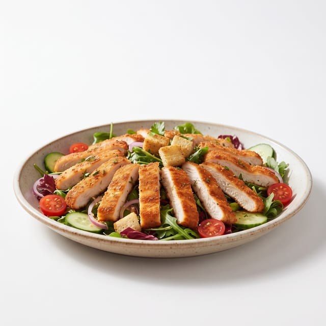 Chicken Cutlet Salad.