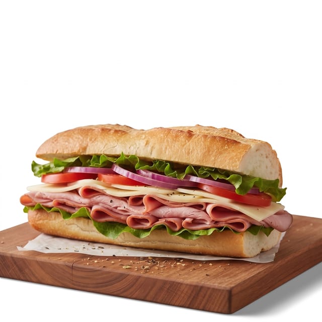 Ham & Cheese Sub.