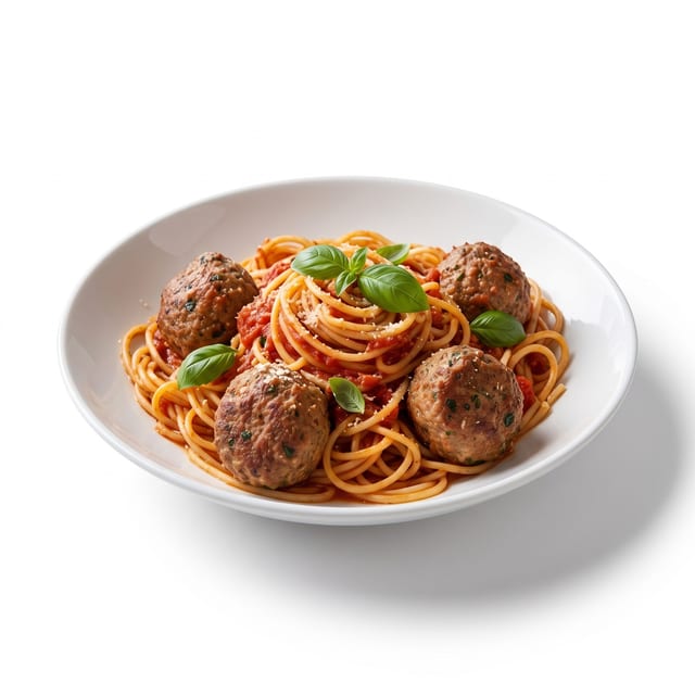 Pasta with Meatballs.