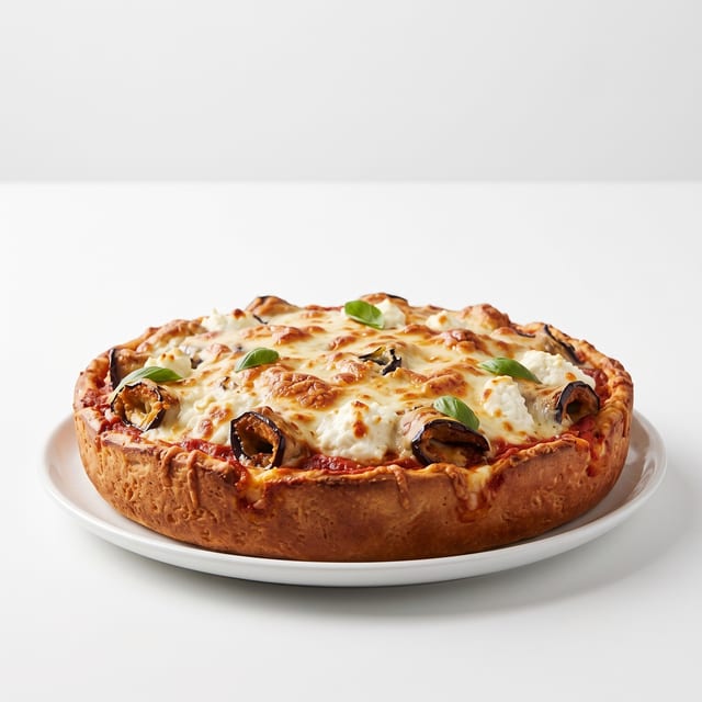 Eggplant Rollatini Pizza.