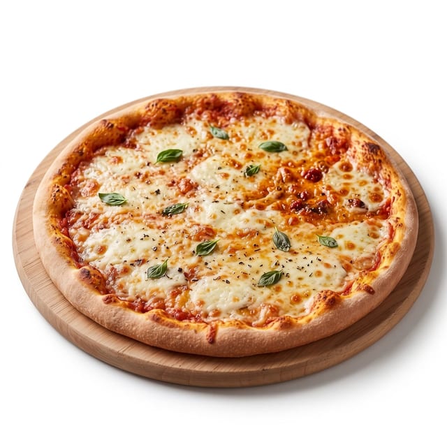 Regular Gluten Free Cheese Pizza.